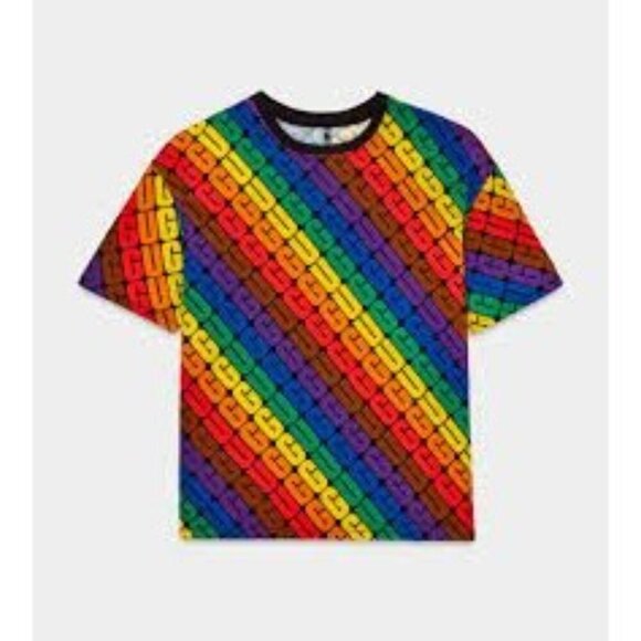 UGG Toni Pride Rainbow Logo Oversized Limited Edition Unisex T-shirt - Picture 6 of 8